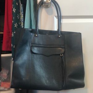 Large peacock blue Minkoff Mab Tote